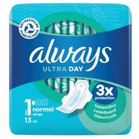 Click to view product details and reviews for Always Ultra Day Sanitary Pads Normal With Wings Size 1 Packet X13 Pads Pack Of 16 C005790. Click to view product details and reviews for Always Ultra Day Sanitary Pads Normal With Wings Size 1 Packet X13 Pads Pack Of 16 C005790.