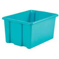 Stack And Store 32 Litres Medium Teal Storage Box S01M809 Stack And Store 32 Litres Medium Teal Storage Box S01M809