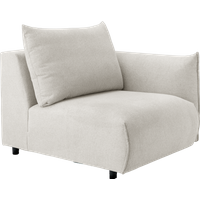 Chauffeuse avec accoudoir pour canapé modulable tissu Solal