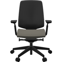 Fauteuil de bureau base noire et dossier résille Light Up 250SL