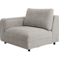 Chauffeuse avec accoudoir pour canapé modulable tissu Solenn
