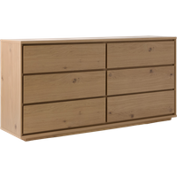 Commode 6 tiroirs bois Albin