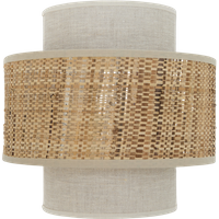 Applique col rond raphia et blanc Renata