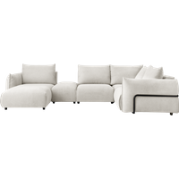 Canapé panoramique tissu Solal