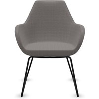 Fauteuil entièrement capitonné pieds luge Fan 10V