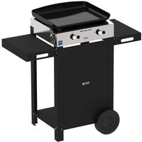Ensemble Plancha et Chariot Initial Gaz 50 en Acier Noir et Inox