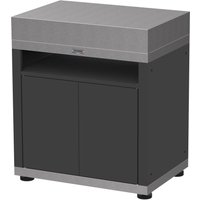 Meuble Tablette pour Cuisine d'Extérieur 80 x 55 cm en Acier Noir