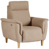 Fauteuil relax electrique tissu coton lin Bergen