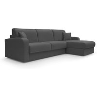 Canapé d'angle convertible et réversible tissu recyclé déhoussable Alizée