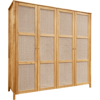Armoire chêne massif 4 portes Capucine