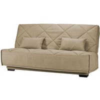 Canapé clic-clac tissu matelas Bultex 15 cm Gina