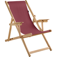 Chilienne Pliante avec Accoudoirs en Bois LONA