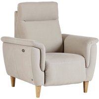 Fauteuil relax electrique tissu coton lin Bergen