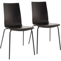 Lot de 2 chaises hêtre teinté Reda