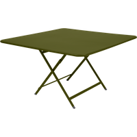 Table Carrée Pliante 128 x 128 cm Caractère en Acier