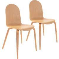 Lot de 2 chaises hêtre Riaz
