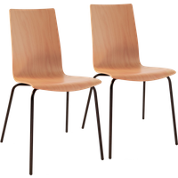 Lot de 2 chaises hêtre Reda