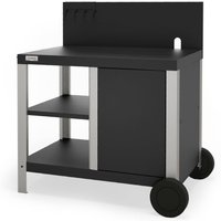 Desserte Allure Duo en Acier Noir et Inox