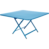 Table Carrée Pliante 128 x 128 cm Caractère en Acier