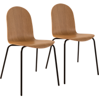 Lot de 2 chaises chêne Riaz