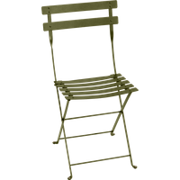Lot de 2 Chaises Pliantes Bistro Métal en Acier