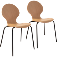 Lot de 2 chaises hêtre Rosy