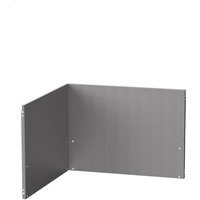 Crédence d'Angle pour Cuisine d'Extérieur en Inox