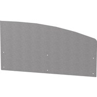 Crédence Courbe Droite pour Cuisine d'Extérieur en Inox