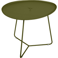 Table Basse Plateau Amovible Cocotte en Acier et Aluminium