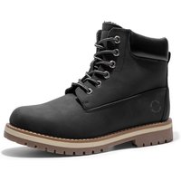Men s Faux Fur Combat Snow Boots