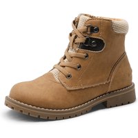Kids Zipper Leather Ankle Boots
