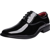 Men s Classic Black Tie Oxford Dress Shoes