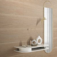 Azulejo Pared Malmo Decor Marrón Mate 30x90 cm | Apto para interiores