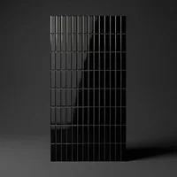Azulejo Pared Pure Brillo PRECORTADO (2,5x10) Negro Brillo 20x20 PRECORTADO (2,5x10) | Apto para interiores