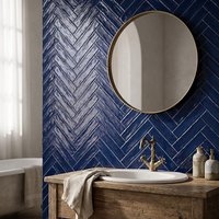Fliese Creta-25 Dunkelblau | 5x25 cm