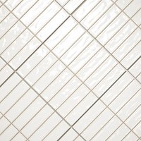 Azulejo Pared Manhattan PRECORTADO (2,5x10) Blanco Brillo 20x20 PRECORTADO (2,5x10) | Apto para interiores