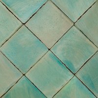 Baldosa de Terracota Chroma Aguamarina Azul | 10 x 10 cm