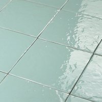 Azulejo Suelo/Pared Fiji Aguamarina Azul Brillo 15 x 15 cm | Apto para interiores/exteriores