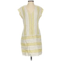 Drew Casual Dress - Shift: Yellow Stripes Pattern Dresses - Used - Size X