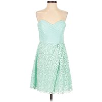 David's Bridal Cocktail Dress - Bridesmaid: Green Dresses - Used - Size