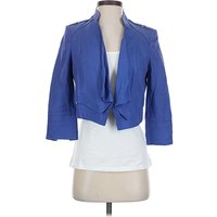 White House Black Market Blazer Jacket: Blue Jackets & Outerwear - Size 2 Petite