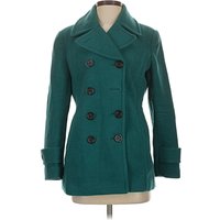 Lands' End Coat: Teal Jackets & Outerwear - Size 4 Petite
