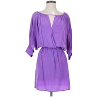 Twelfth Street by Cynthia Vincent Cocktail Dress - Popover: Purple Dresses - Used