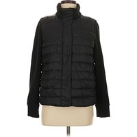 Active by Old Navy Jacket: Black Solid Pattern Jackets & Outerwear