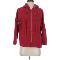 Liz Claiborne Zip Up Hoodie: Red Tops - Size P