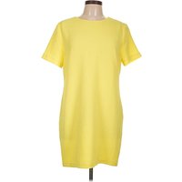 Marabelle Casual Dress - Shift: Yellow Solid Pattern Dresses - Used