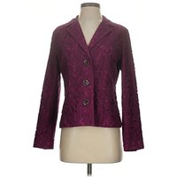 CAbi Blazer Jacket: Purple Paisley Pattern Jackets & Outerwear - Size