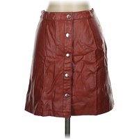 Urban Outfitters Faux Leather Skirt: Burgundy Bottoms