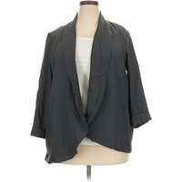 Torrid Blazer Jacket: Gray Jackets & Outerwear - Size 3X Plus