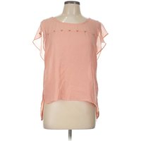 Mine Short Sleeve Top Pink Keyhole Neckline Tops - Used